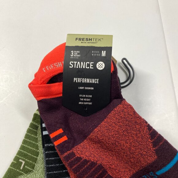 NWT Stance Freshtek Performance Cushion Sock -Tab Height - Medium - 3 Pack - Picture 2 of 4